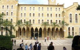 The American University of Beirut campus overlooking the Mediterranean. AUB 
