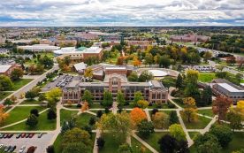 Central Michigan University campus in Mount Pleasan