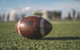 Football on a football field