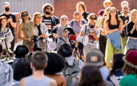 Georgetown Students Holds Campus Protest In Support Of Palestine