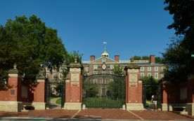 The iconic Van Wickle Gates at Brown University