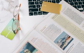 Open Book on a Laptop